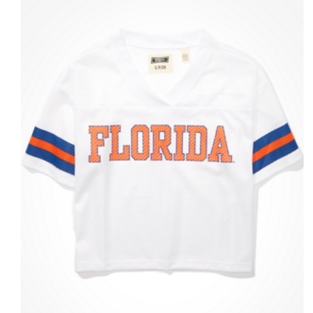 Tailgate Florida Gators Crop Top Mesh Jersey